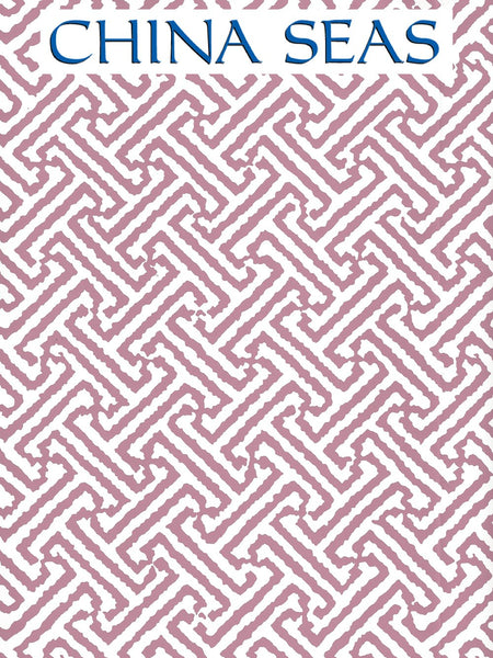 Java Java Lilac on White Paper Screen Printed Wallpaper | China Seas