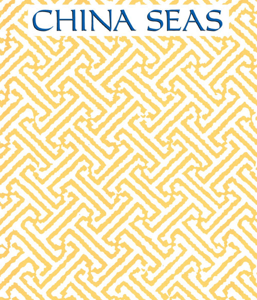 Java Java New Yellow on White Screen Printed Wallpaper | China Seas