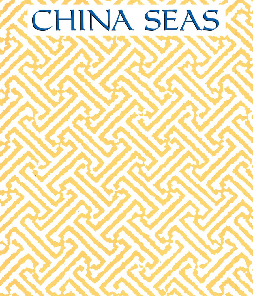 Java Java New Yellow on White Screen Printed Wallpaper | China Seas