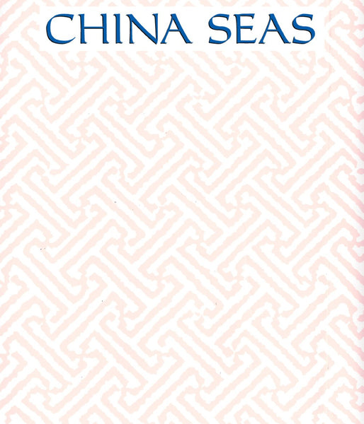 Java Java Pale Pink on White Screen Printed Wallpaper | China Seas