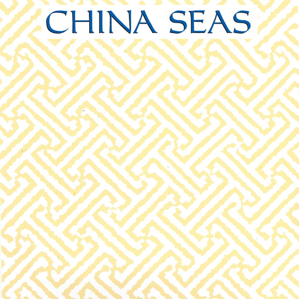 Java Java Pale Yellow on White Screen Printed Wallpaper | China Seas