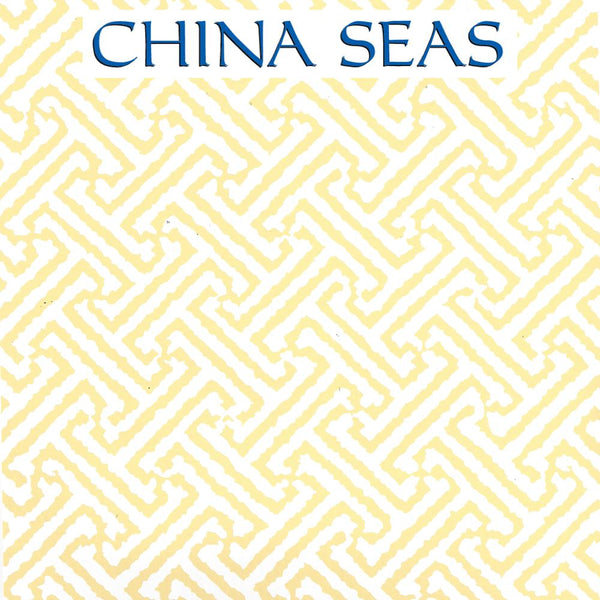 Java Java Pale Yellow on White Screen Printed Wallpaper | China Seas