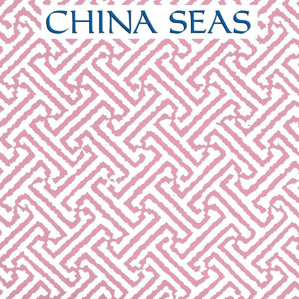 Java Java Pink on White Screen Printed Wallpaper | China Seas