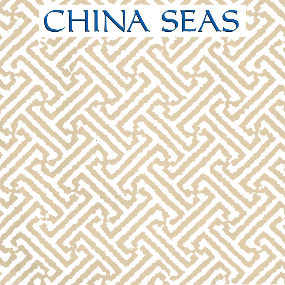 Java Java Taupe on White Screen Printed Wallpaper | China Seas