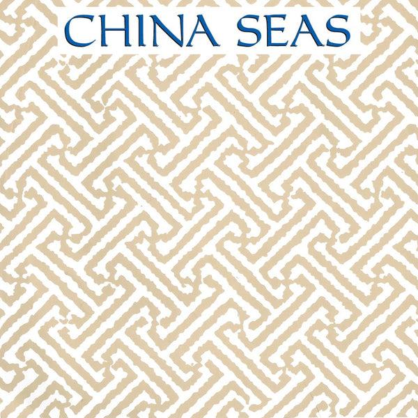 Java Java Taupe on White Screen Printed Wallpaper | China Seas