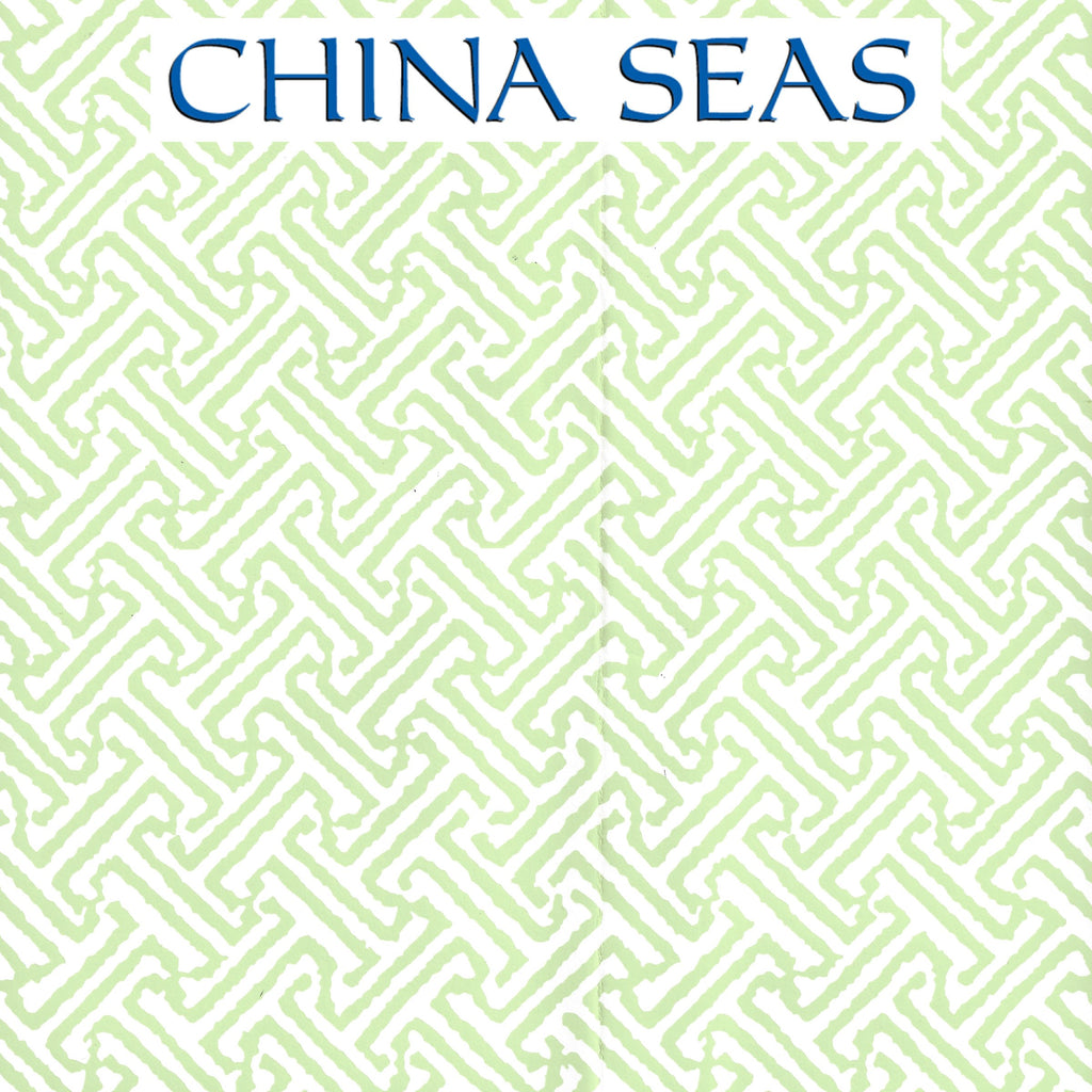 Jave Petite Lime on White Screen Printed Wallpaper | China Seas