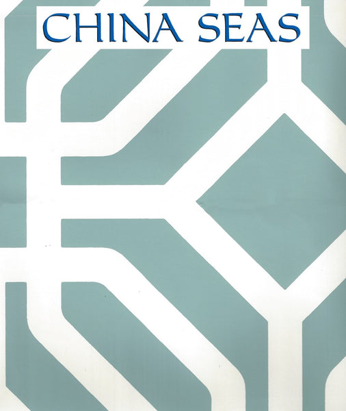 Labyrinth Vapor on Almost White Screen Printed Wallpaper | China Seas