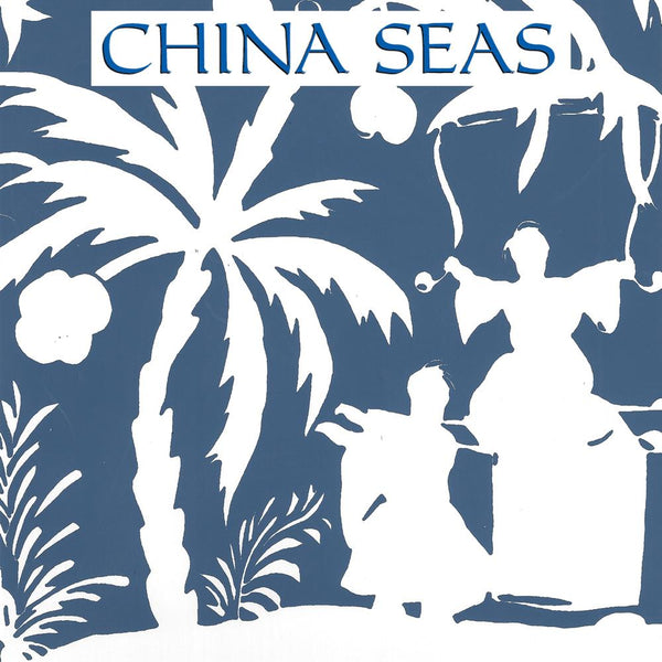 Lyford Background Navy on White Screen Printed Wallpaper | China Seas