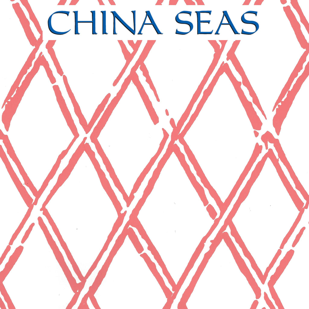Lyford Diamond Bamboo Wallpaper New Shrimp on Almost White Screen Printed Wallpaper | China Seas
