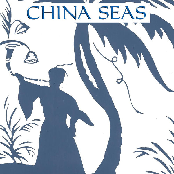 Lyford Pagoda Navy on White Screen Printed Wallpaper | China Seas