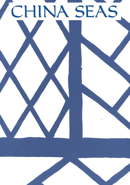 Lyford Trellis Navy on White Screen Printed Wallpaper | China Seas