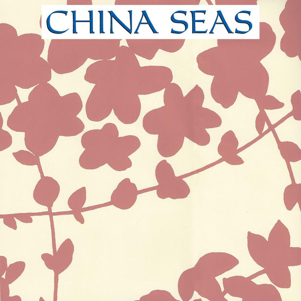 Lysette New Shrimp on Off White Screen Printed Wallpaper | China Seas