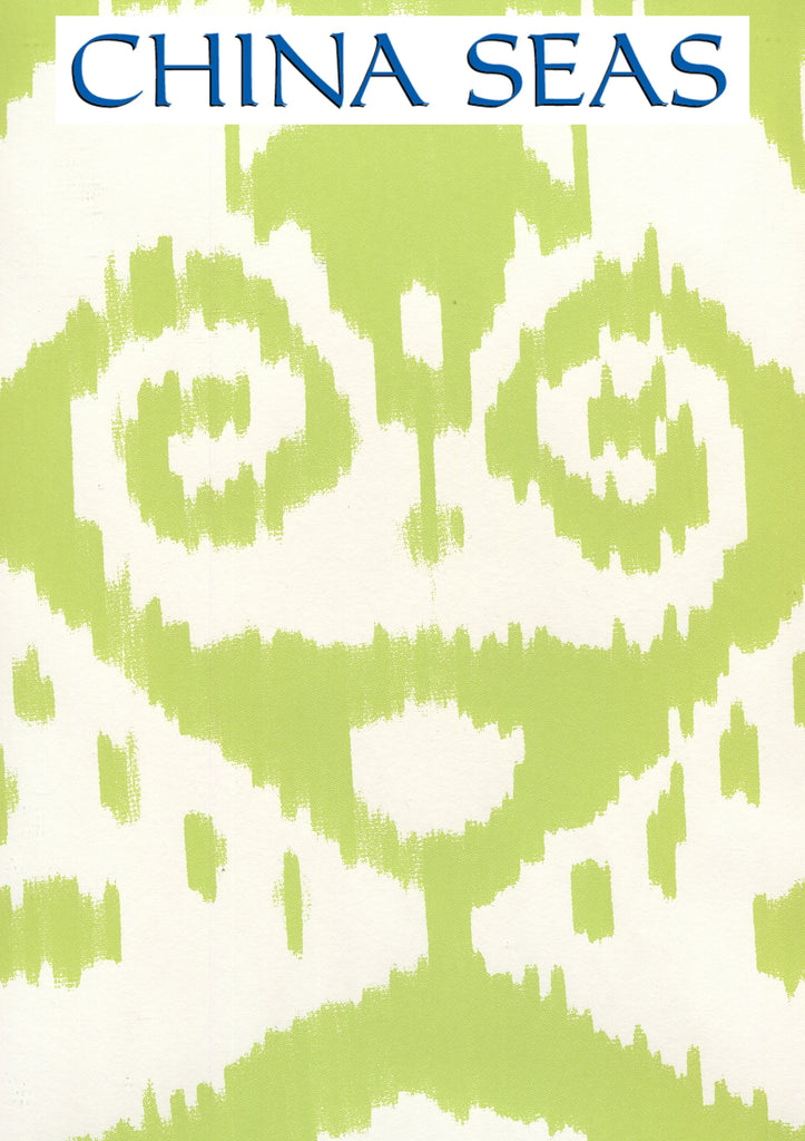 Malaya Jungle_Green_on_almost_white Screen Printed Wallpaper | China Seas