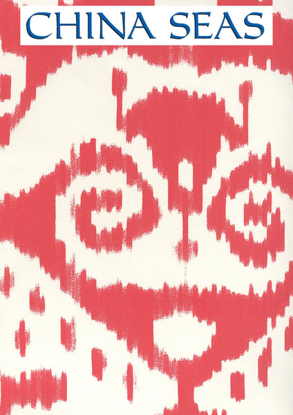 Malaya Red_on_almost_white Screen Printed Wallpaper | China Seas