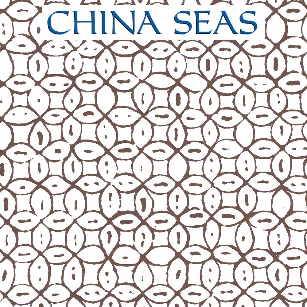 Melong Batik Brown on White Screen Printed Wallpaper | China Seas