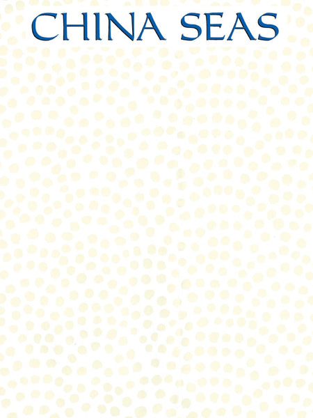 Mojave White on Off White Screen Printed Wallpaper | China Seas