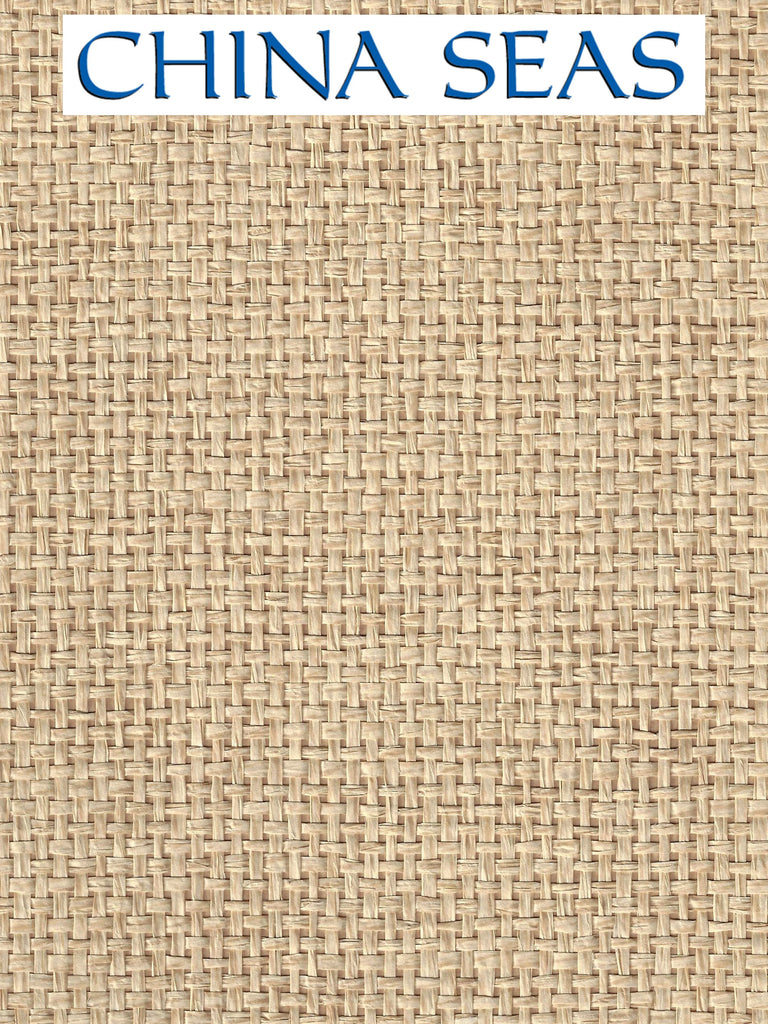 Pacific Paperweave Straw Screen Printed Wallpaper | China Seas