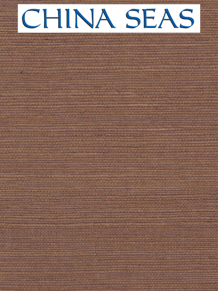 Pacific Sisal Brown Screen Printed Wallpaper | China Seas