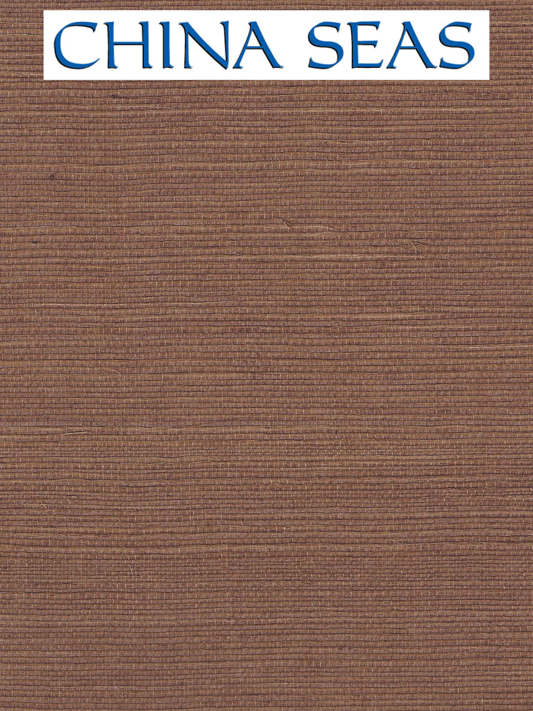 Pacific Sisal Brown Screen Printed Wallpaper | China Seas