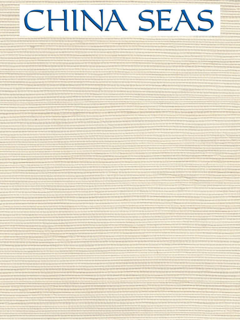 Pacific Sisal Cream Screen Printed Wallpaper | China Seas