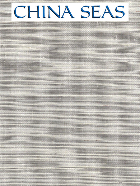 Pacific Sisal Silver Screen Printed Wallpaper | China Seas