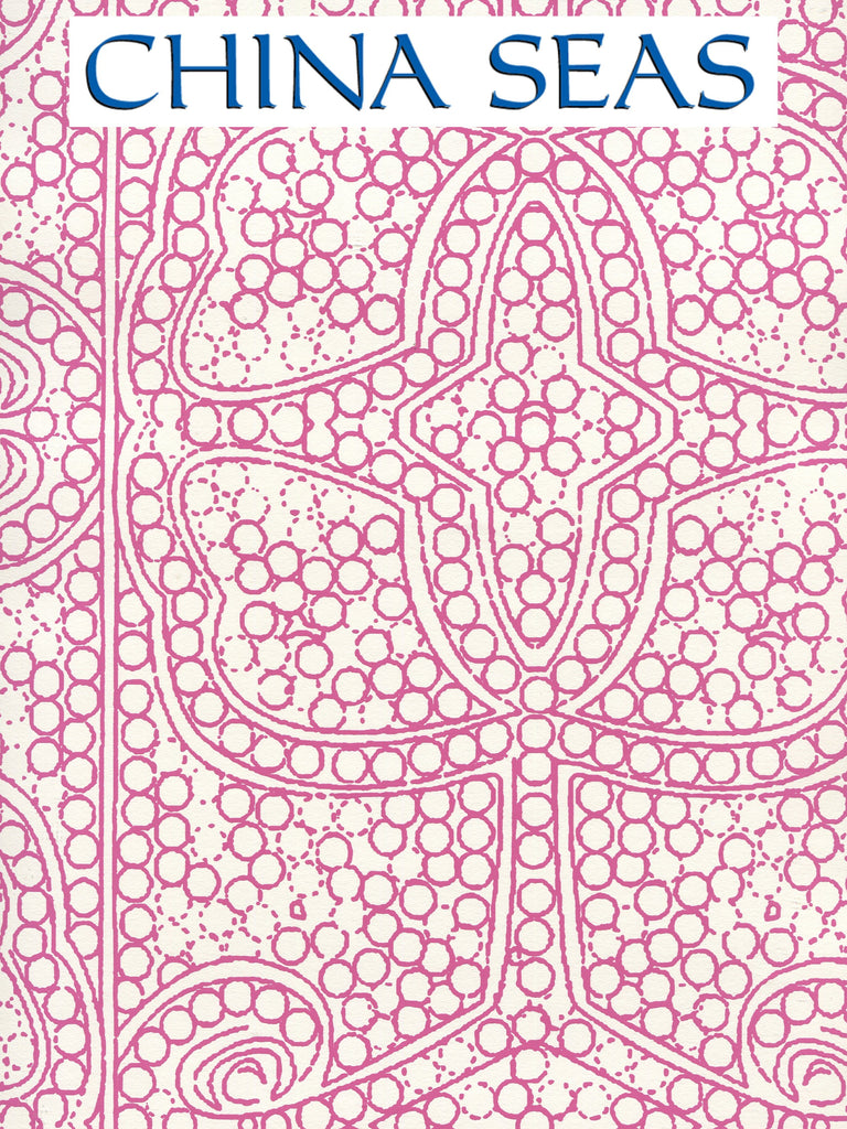 Persia Flamingo_on_Almost_White Screen Printed Wallpaper | China Seas