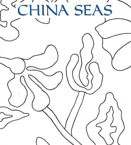 Potalla Outline Black on White Screen Printed Wallpaper | China Seas