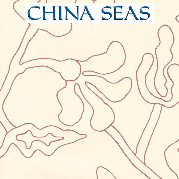 Potalla Outline New Shrimp Off White Screen Printed Wallpaper | China Seas