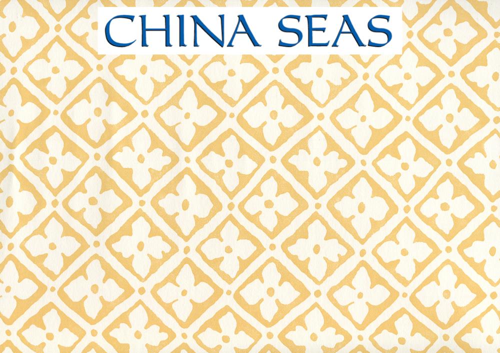 Puccini Inca on Almost White Screen Printed Wallpaper | China Seas