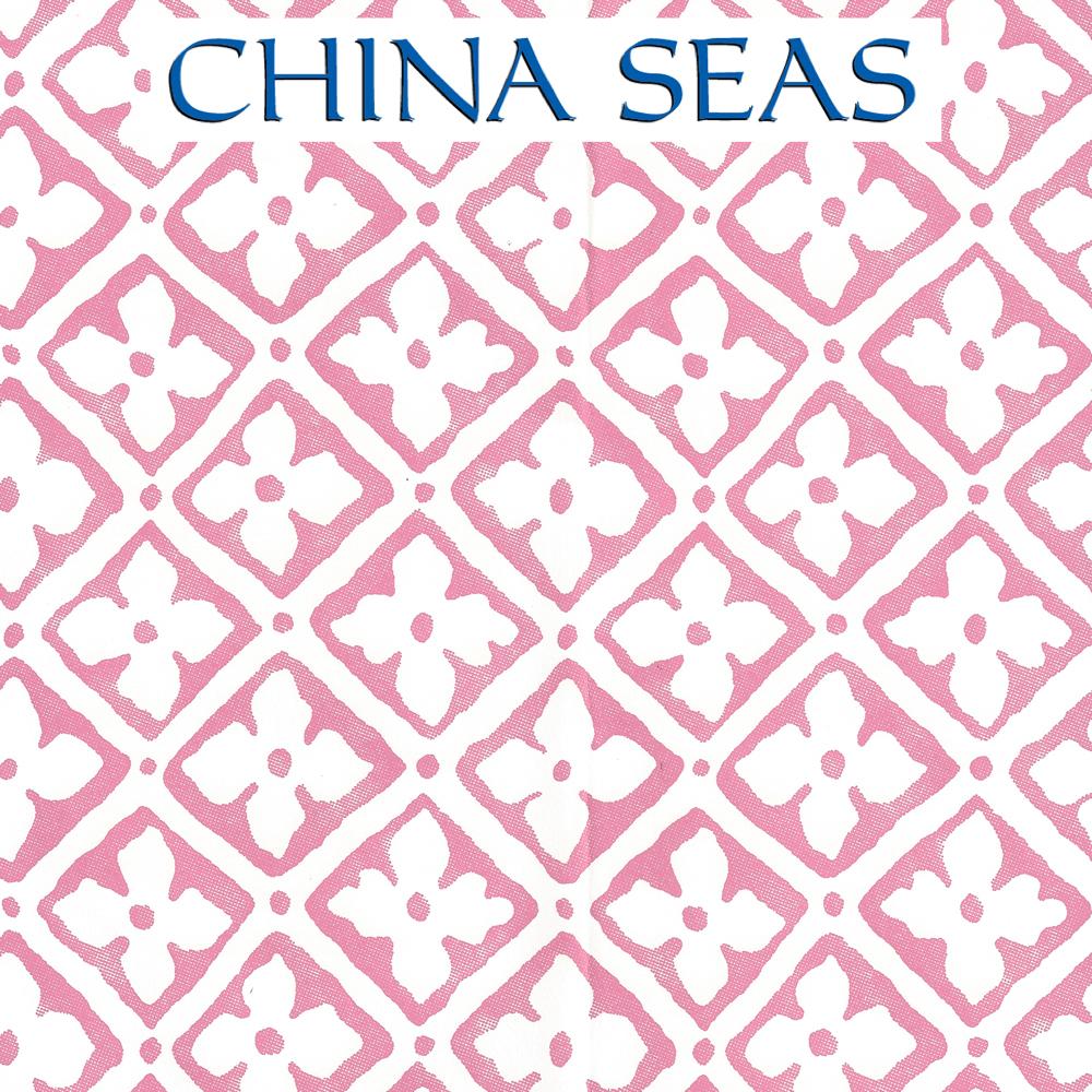 Puccini Pink on Almost White Screen Printed Wallpaper | China Seas