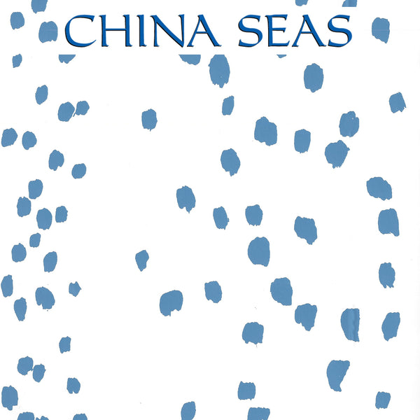 Rio Royal Blue on White Screen Printed Wallpaper | China Seas