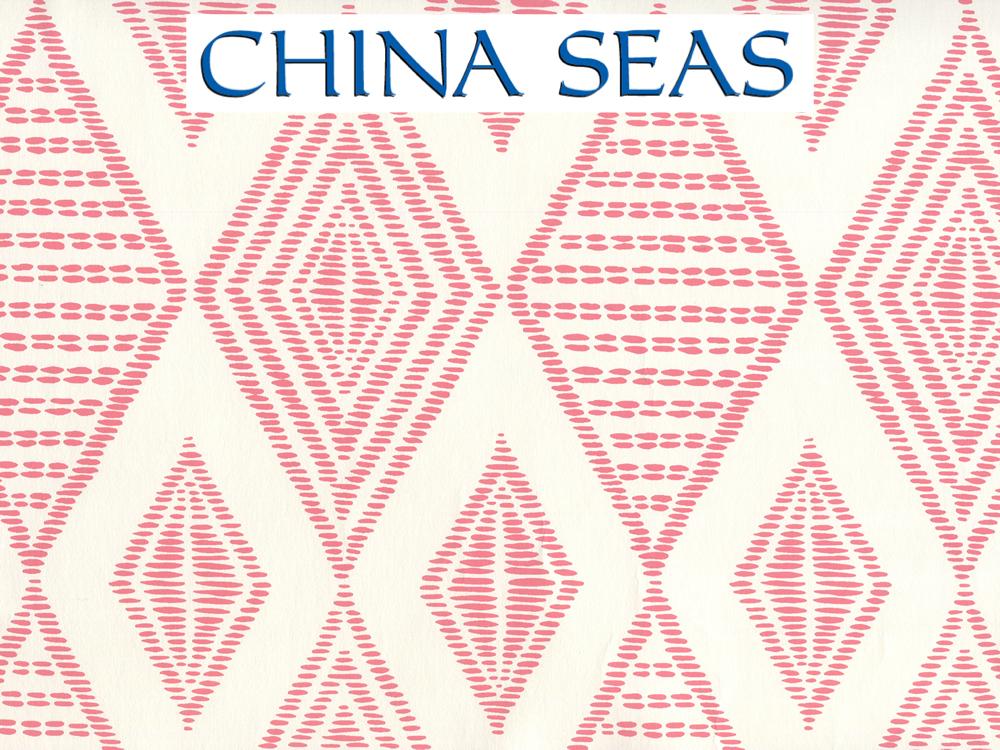 Safari Embroidery Melon on Almost White Screen Printed Wallpaper | China Seas
