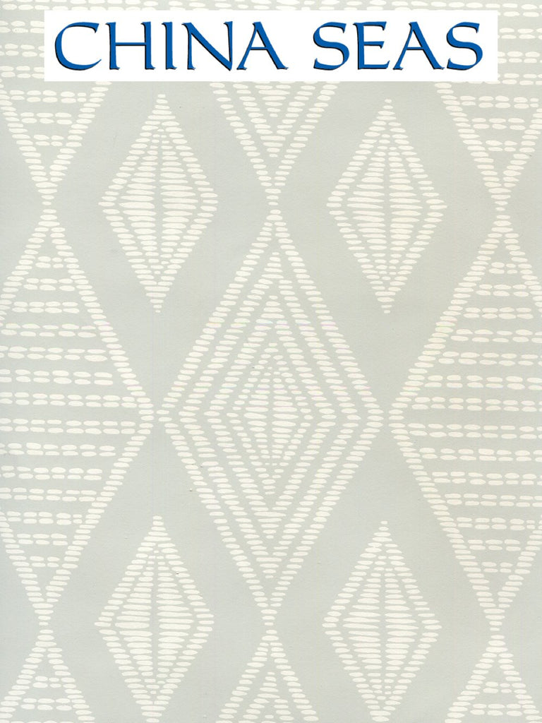 Safari Light Gray on Almost White Screen Printed Wallpaper | China Seas