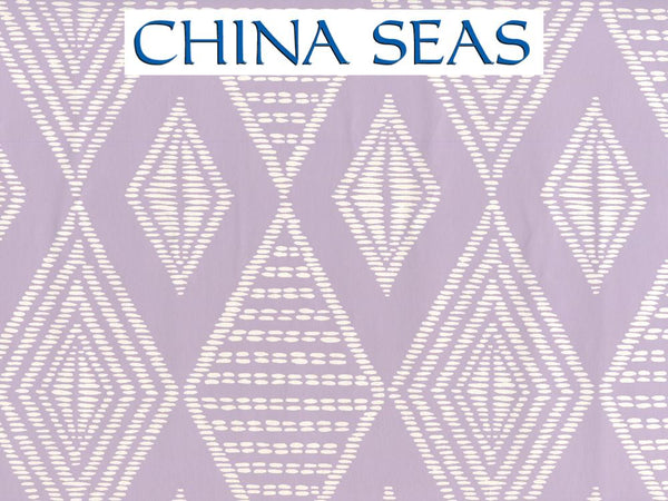 Safari Soft Lavender on Almost White Paper Screen Printed Wallpaper | China Seas