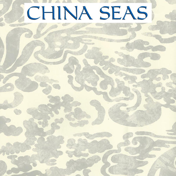 San Marco Gray on Off White Screen Printed Wallpaper | China Seas