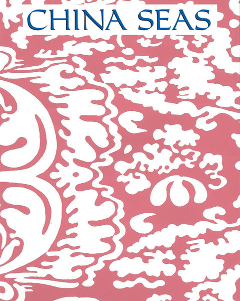 San Marco Reverse Coral on Almost White Screen Printed Wallpaper | China Seas