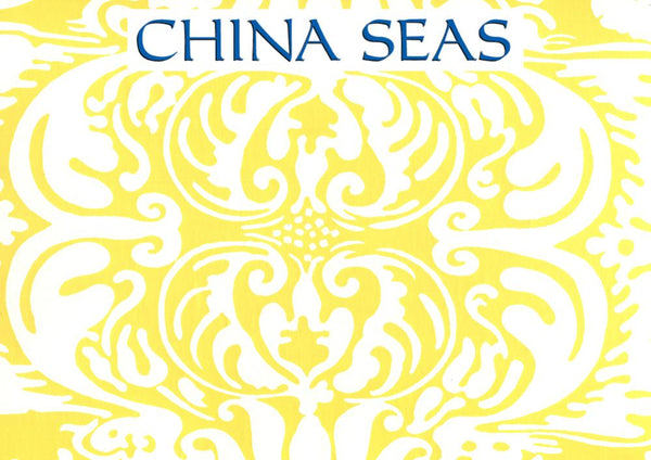 San Marco Reverse Langdon Yellow Screen Printed Wallpaper | China Seas