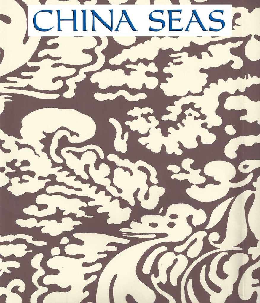 San Marco Reverse Prune on Off White Screen Printed Wallpaper | China Seas