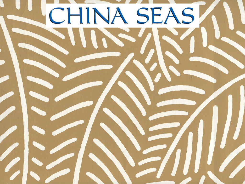 Sauvage_Reverse Camel_II_on_Almost_White_CP Screen Printed Wallpaper | China Seas