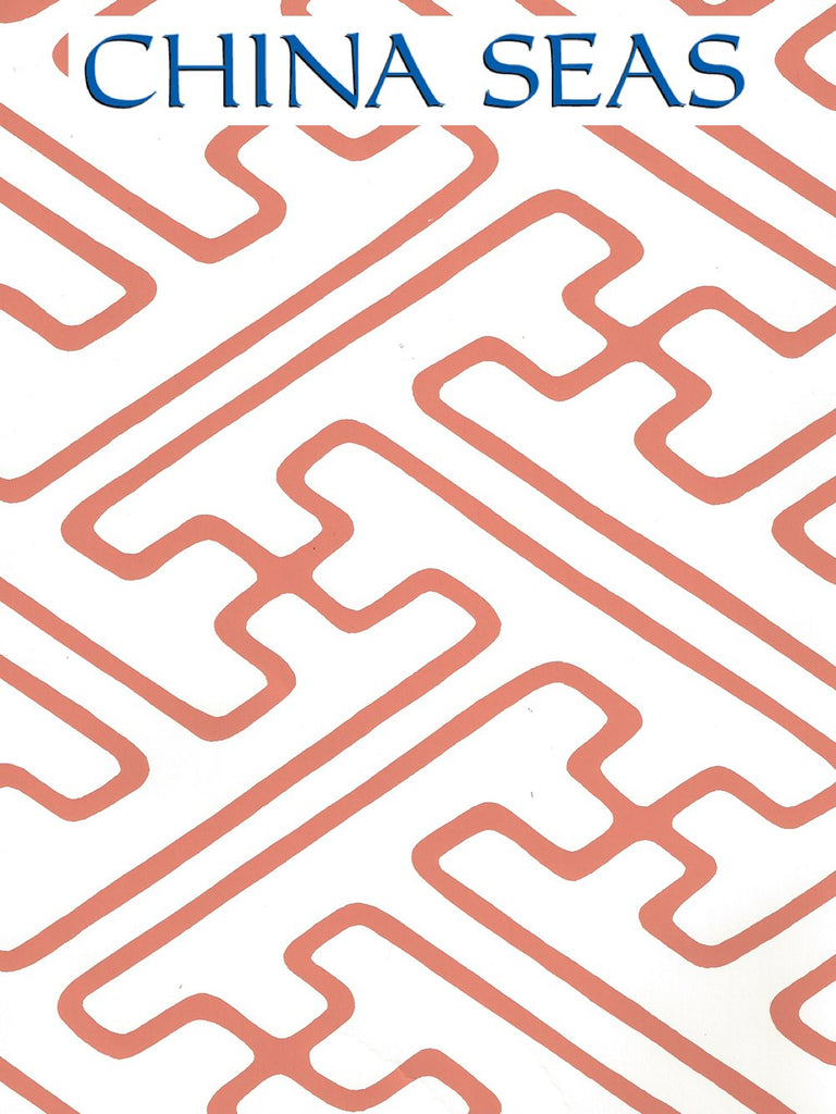 Saya Gata Lines New Shrimp Off White Screen Printed Wallpaper | China Seas