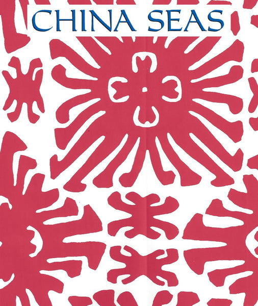 Sigourney Small Scale Red on White Screen Printed Wallpaper | China Seas