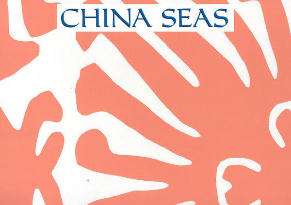 Sigourney Terracotta on White Screen Printed Wallpaper | China Seas