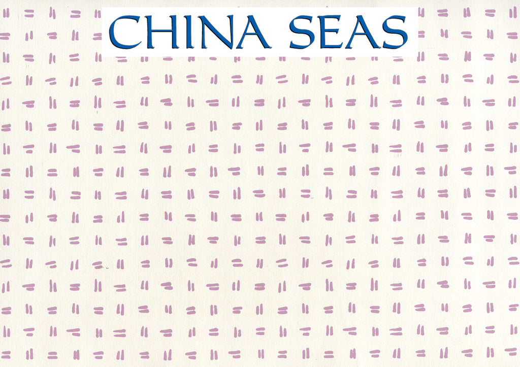 Tate Lavender on Almost White Screen Printed Wallpaper | China Seas