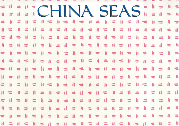 Tate Pink on Almost White Screen Printed Wallpaper | China Seas