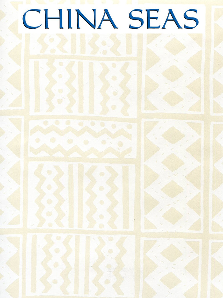 Tie Dye White on Off White Screen Printed Wallpaper | China Seas
