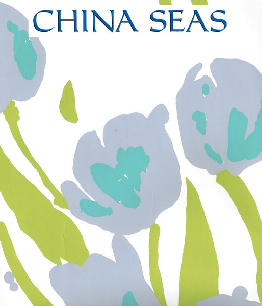 Tulip Multicolor Lilac Turquoise Green White Screen Printed Wallpaper | China Seas
