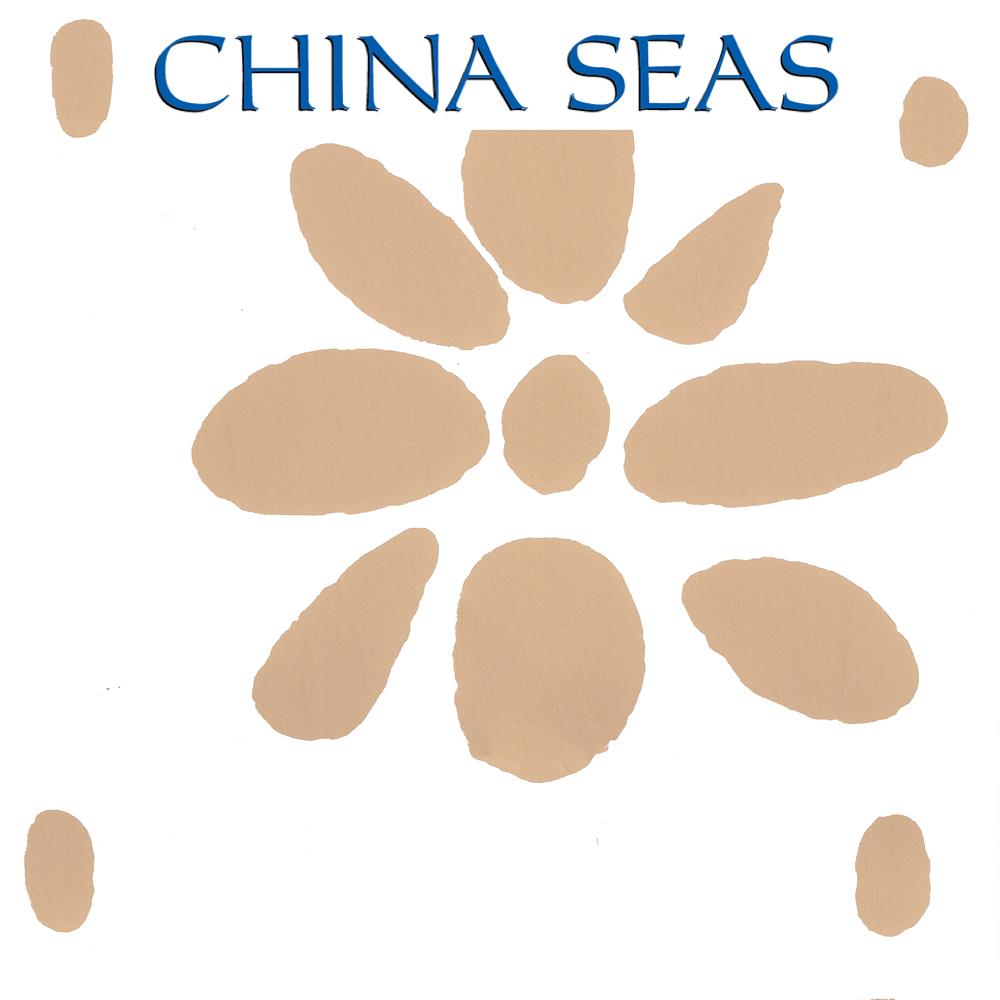 Wildflowers II Camel II on White Screen Printed Wallpaper | China Seas