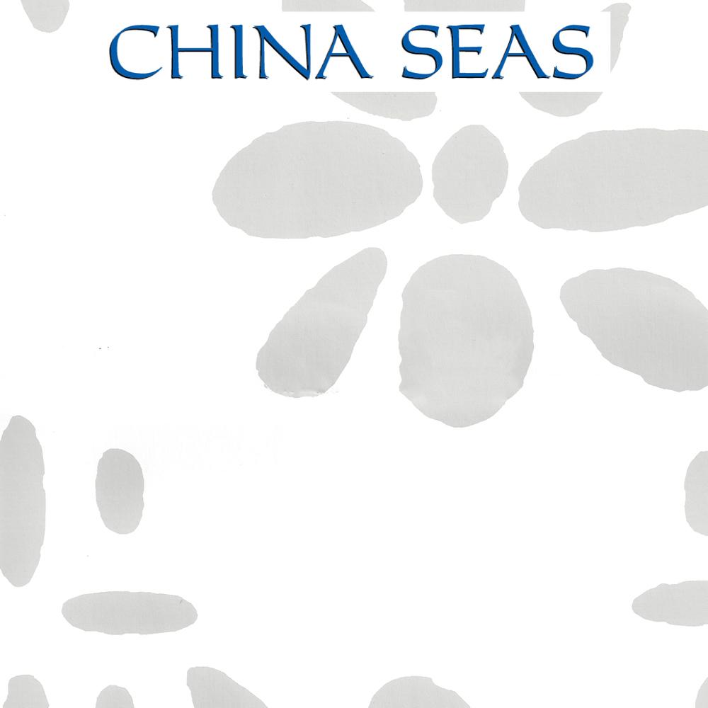 Wildflowers II Gray on White Screen Printed Wallpaper | China Seas