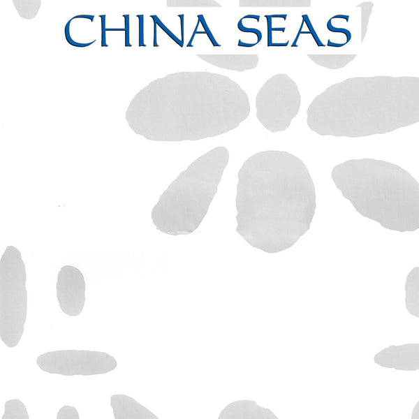 Wildflowers II Gray on White Screen Printed Wallpaper | China Seas