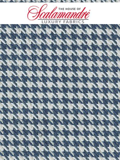 PIED DE POULE - NAVY - FABRIC - CH4332-201 at Designer Wallcoverings and Fabrics, Your online resource since 2007
